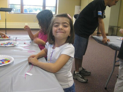 Sunday School smiling girl