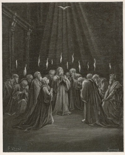 pentecost woodcut gustav dore - Pentecost pentecost woodcut gustav dore - Pentecost